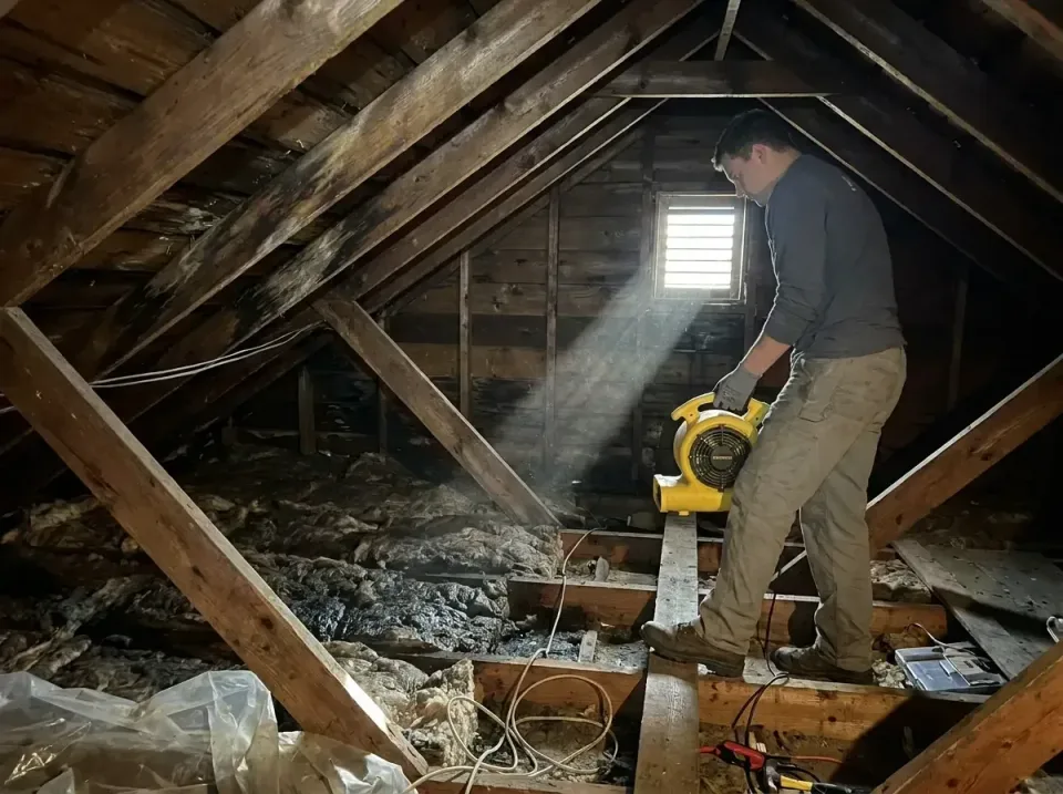 attic-water-damage-drying-proc-007 — frequently asked questions, Emergency Water Extraction & 24/7 Flood Response in North C…